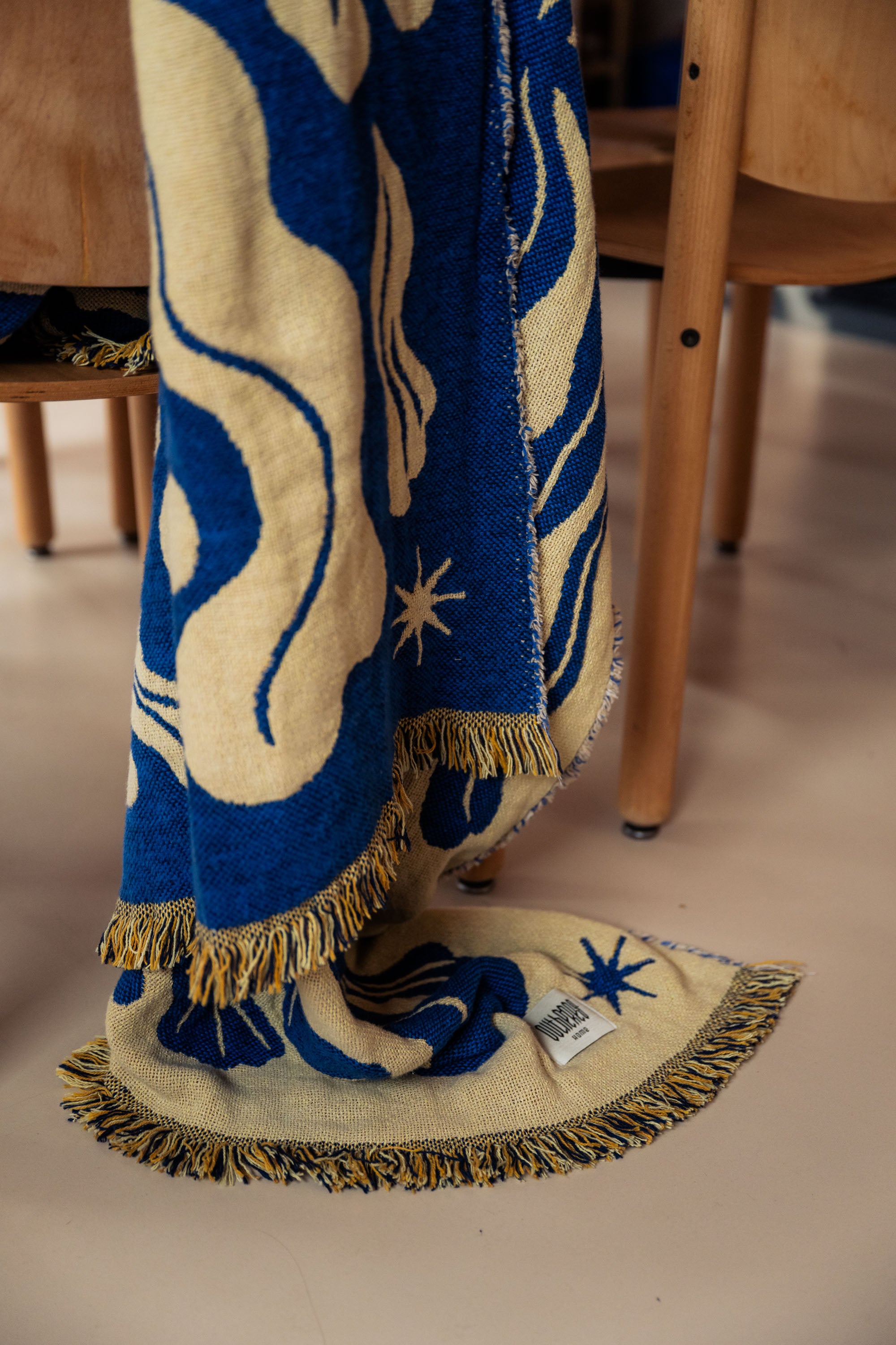Koc bawełniany Mery Royal Blue