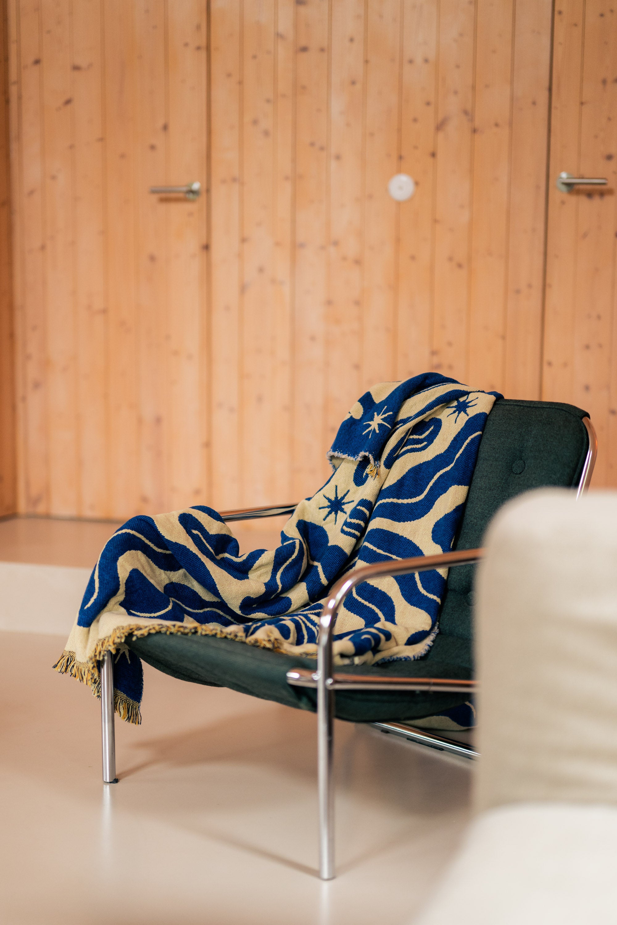 Koc bawełniany Mery Royal Blue