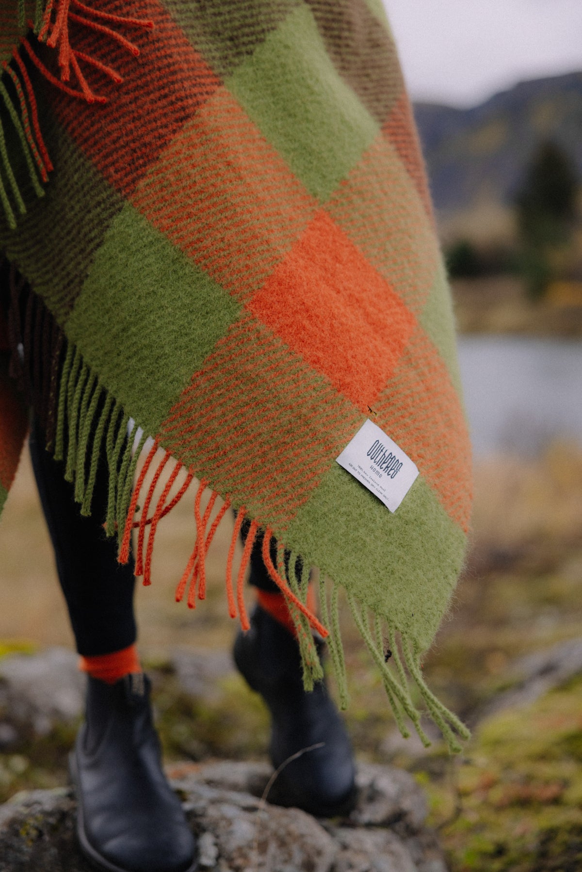 Checked woolen blanket 140 x 200 Shelter Legend