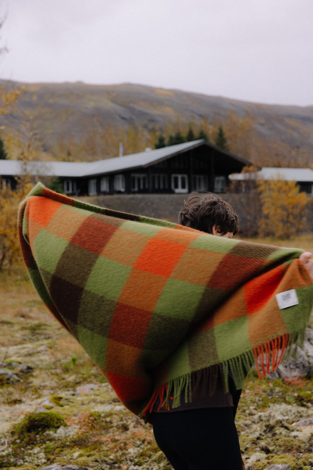 Checked woolen blanket 140 x 200 Shelter Legend