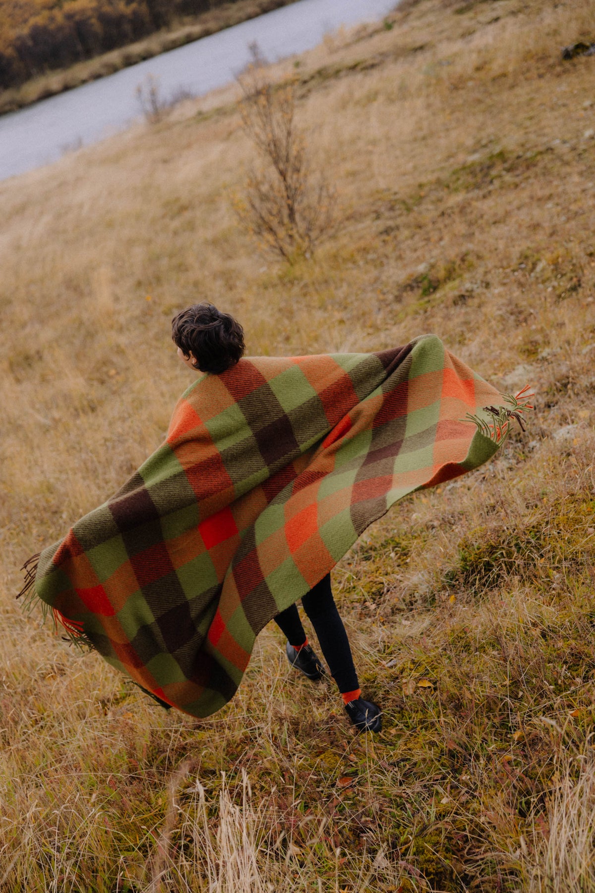 Checked woolen blanket 140 x 200 Shelter Legend
