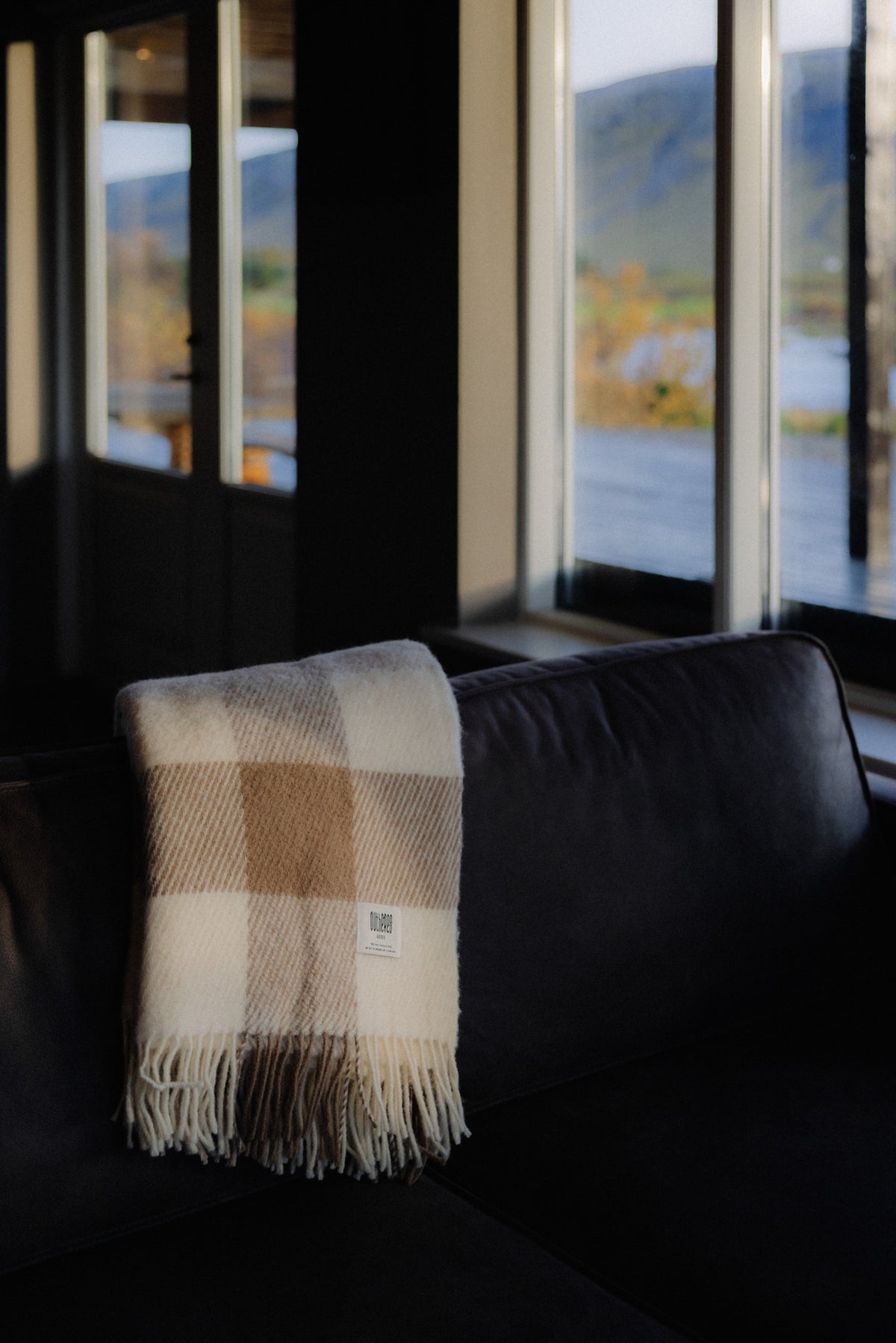 Checked woolen blanket 140 x 200 Shelter Legend