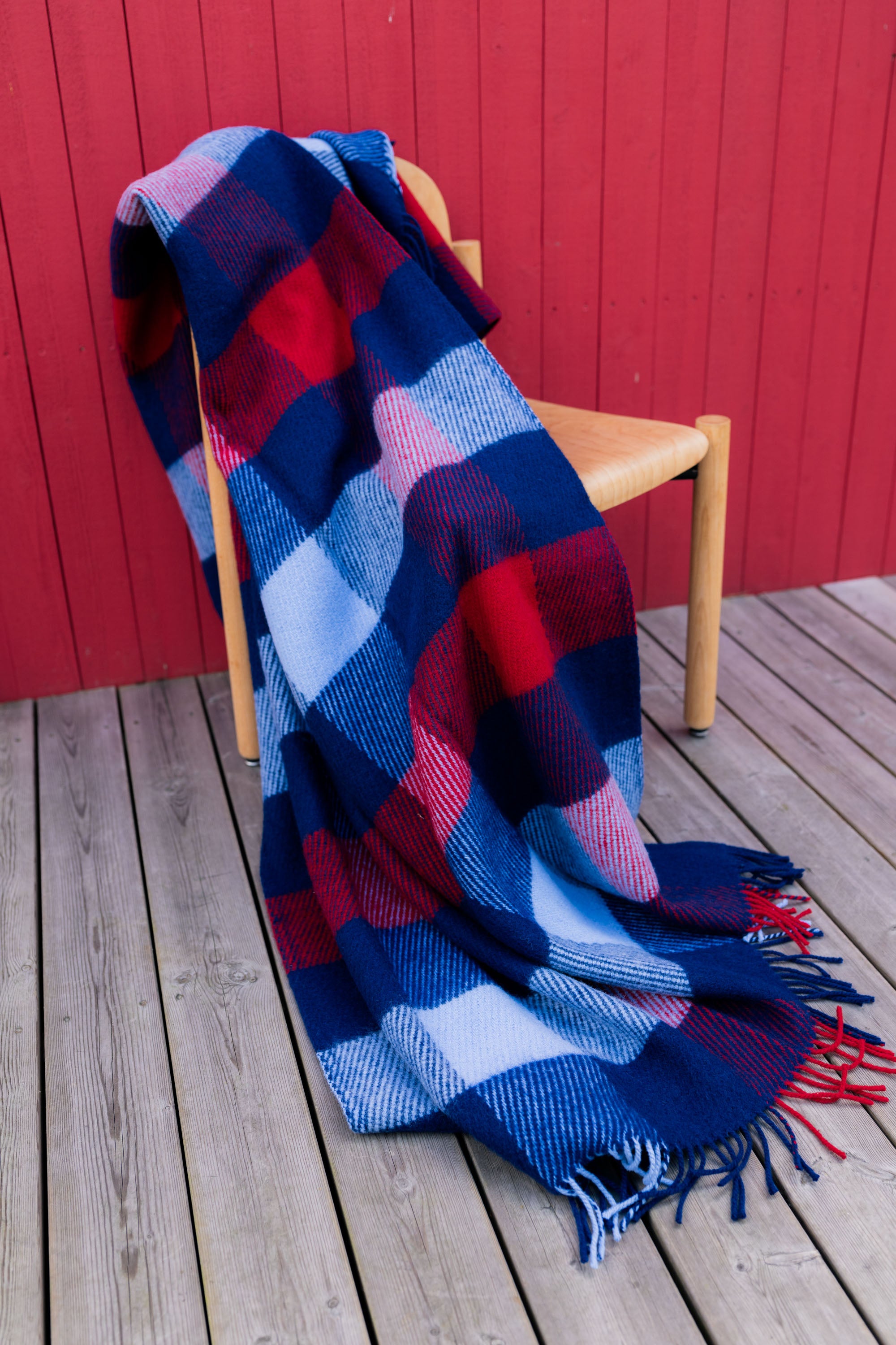 Checked woolen blanket 140 x 200 Shelter Legend