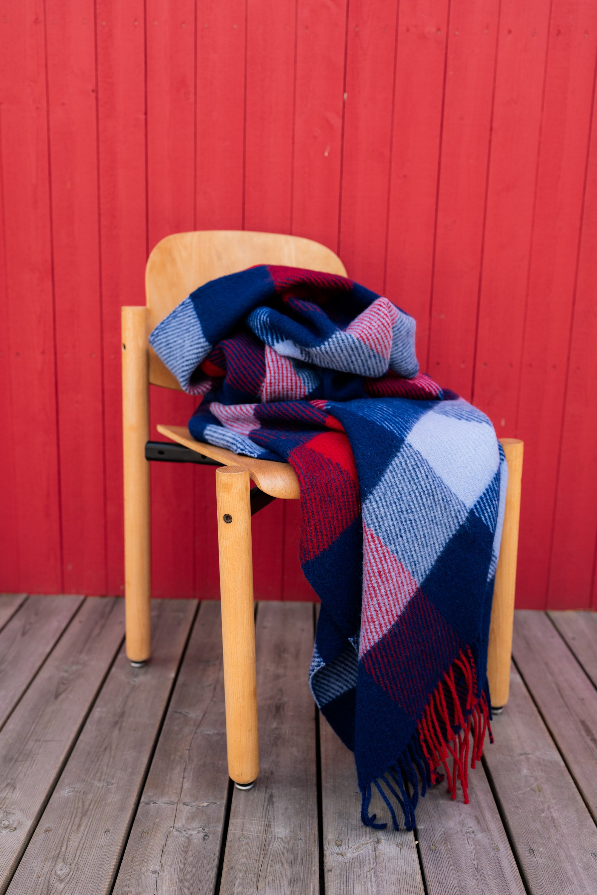 Checked woolen blanket 140 x 200 Shelter Legend