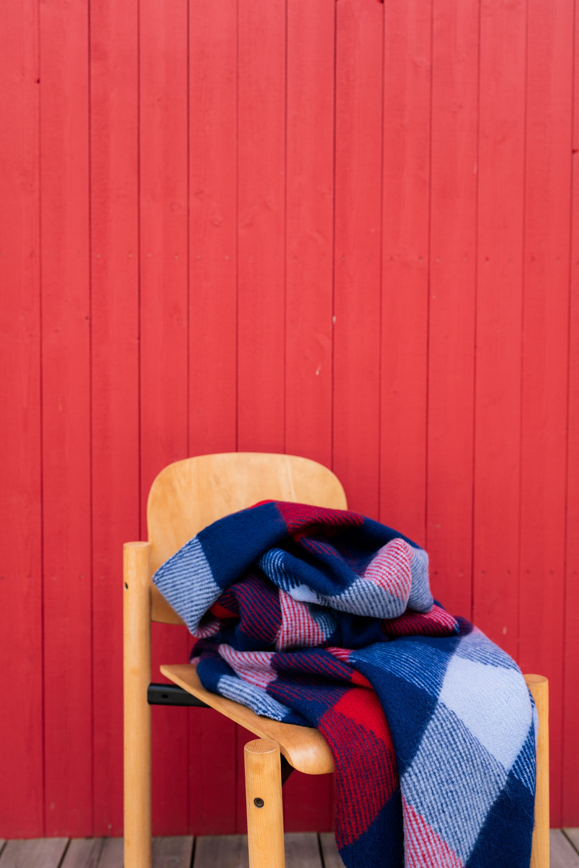 Checked woolen blanket 140 x 200 Shelter Legend