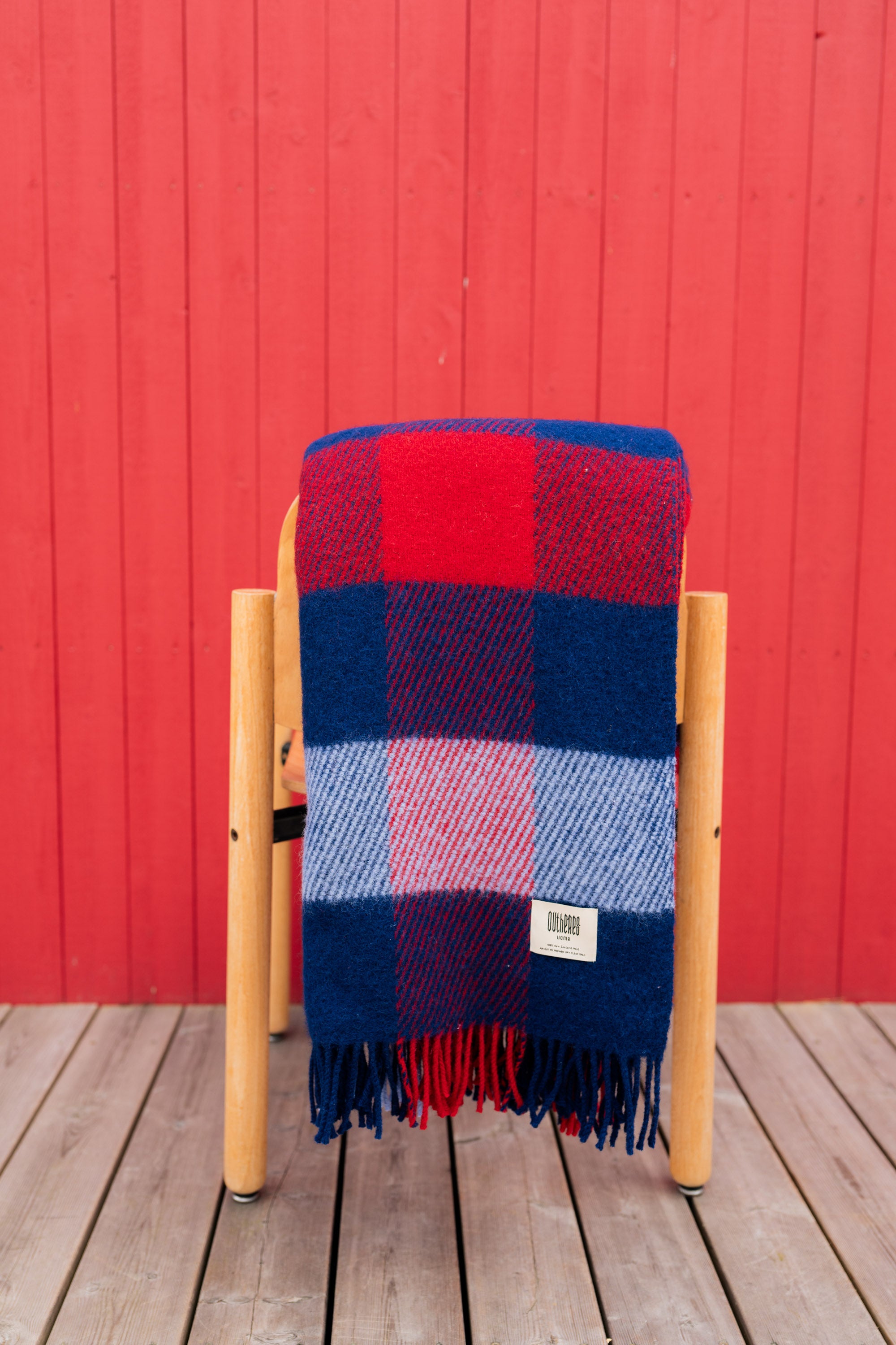 Checked woolen blanket 140 x 200 Shelter Legend