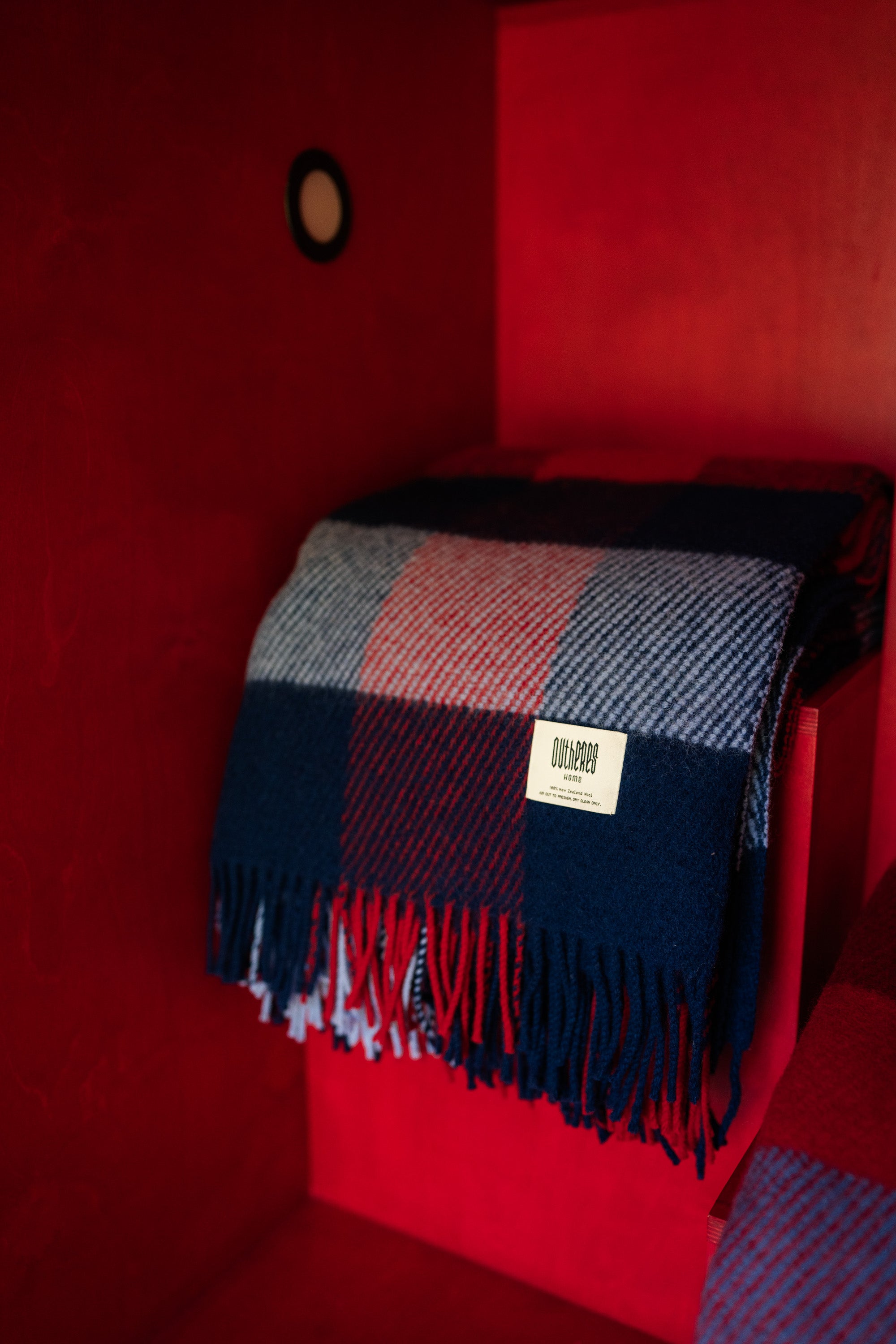 Checked woolen blanket 140 x 200 Shelter Legend