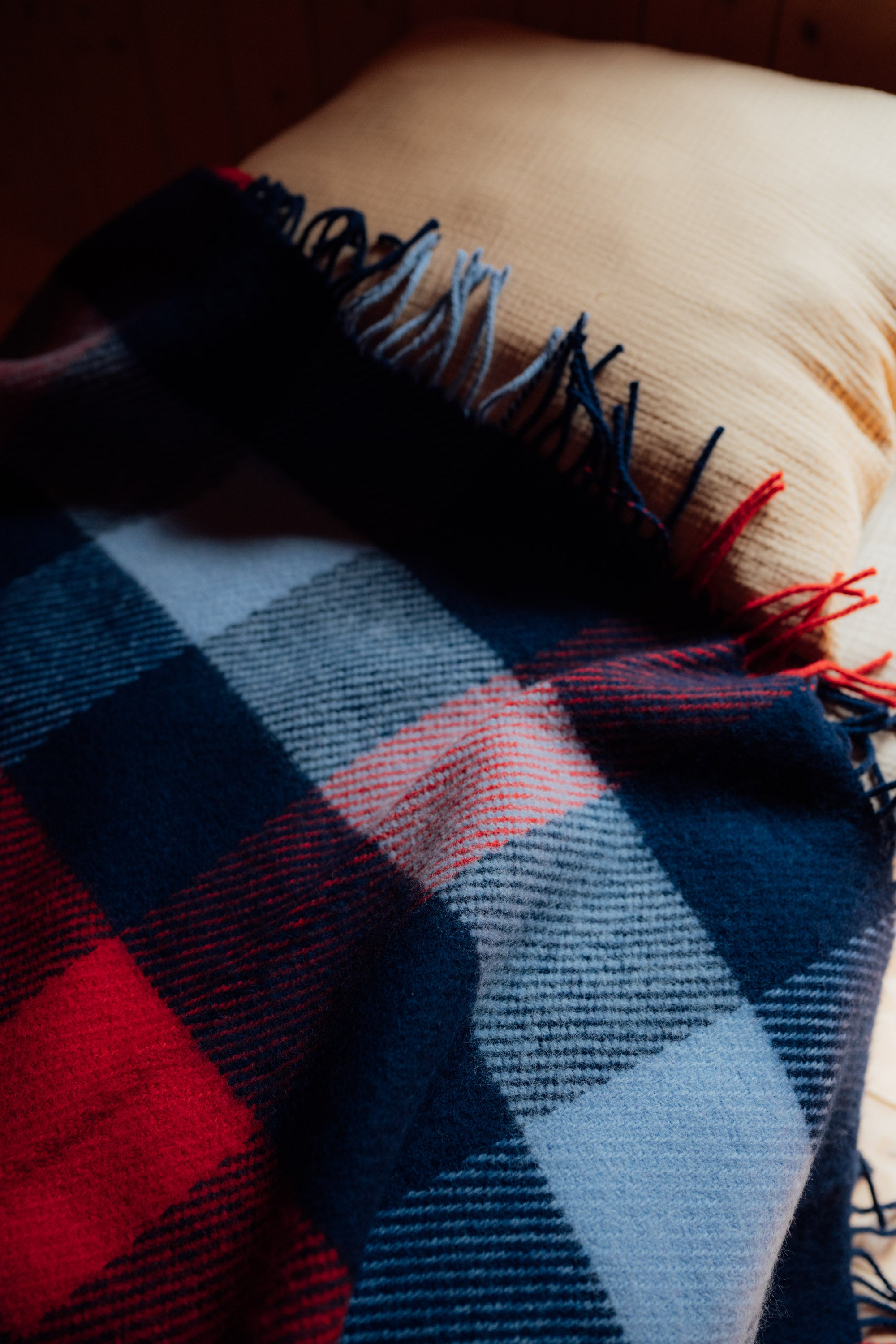 Checked woolen blanket 140 x 200 Shelter Legend