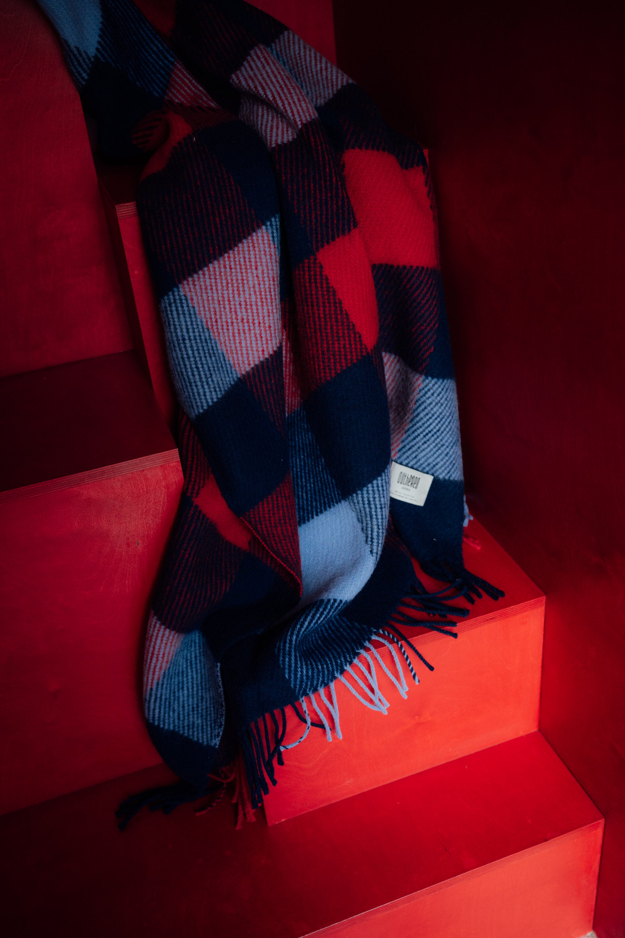 Checked woolen blanket 140 x 200 Shelter Legend