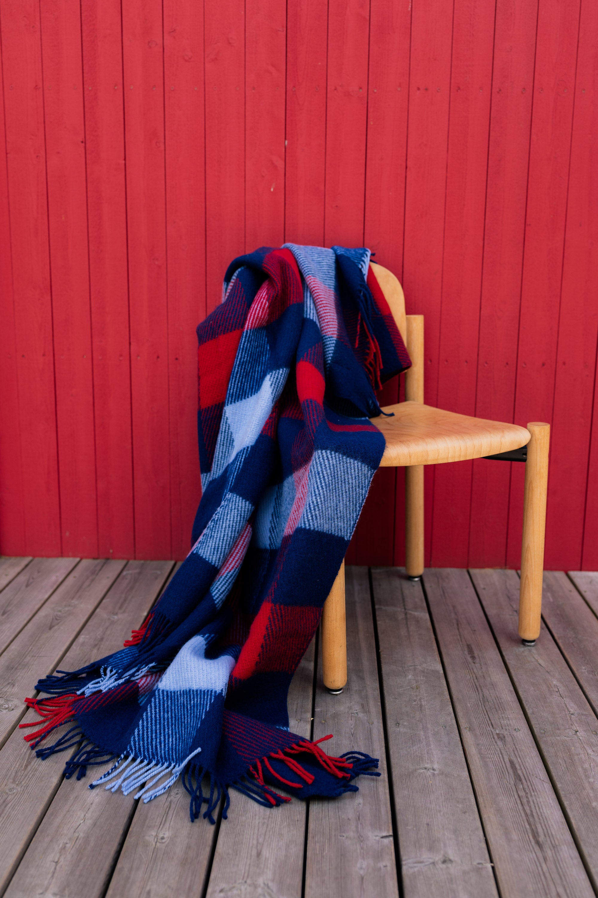 Checked woolen blanket 140 x 200 Shelter Legend