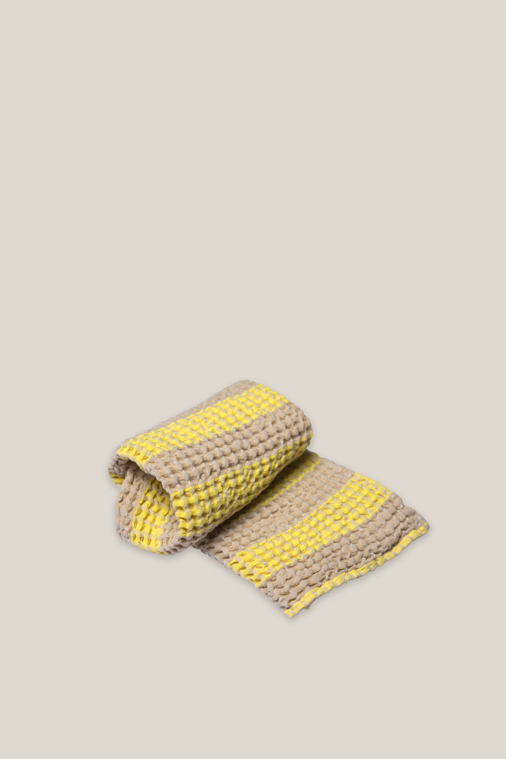 Zestaw 2x Ręcznik łazienkowy w paski Sunshine Yellow