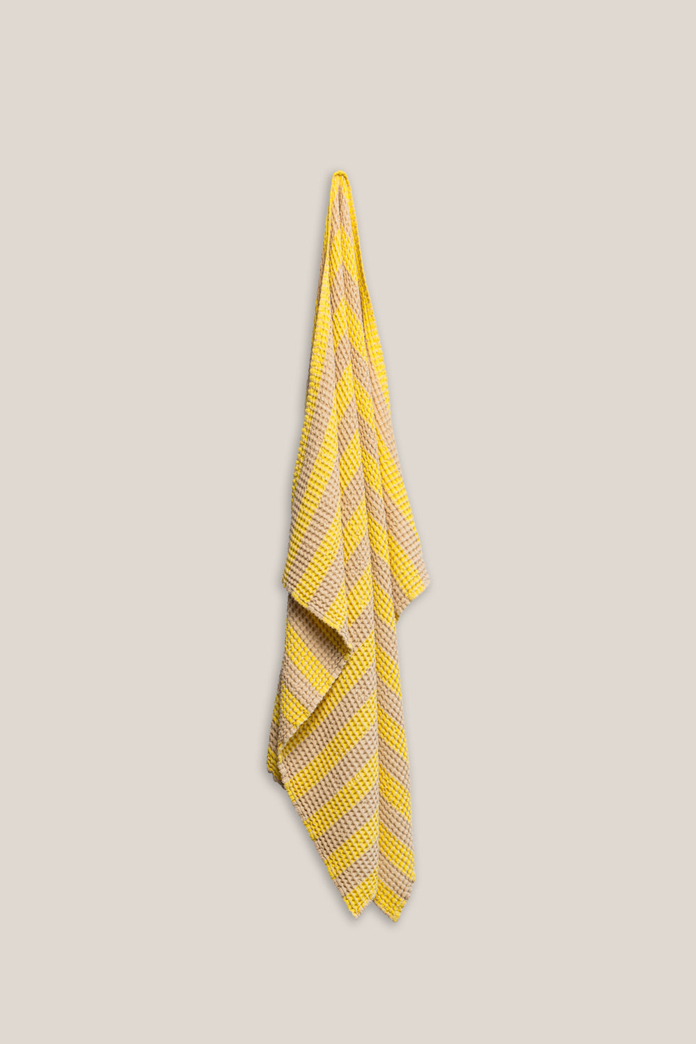 Ręcznik kąpielowy w paski Sunshine Yellow
