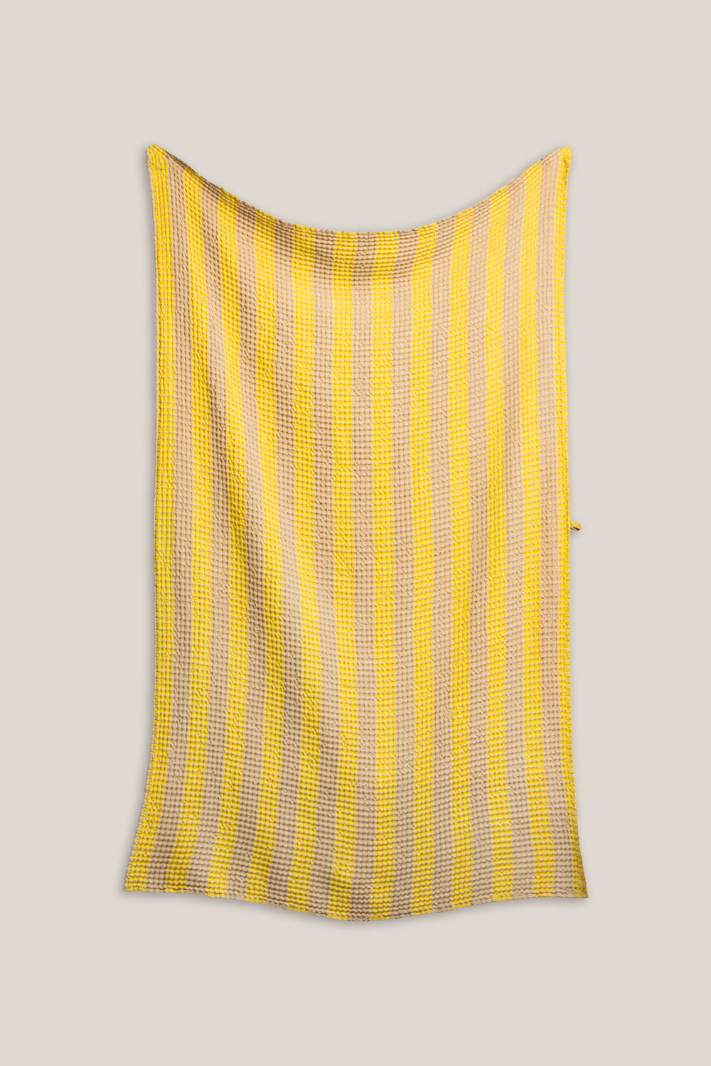 Ręcznik kąpielowy w paski Sunshine Yellow