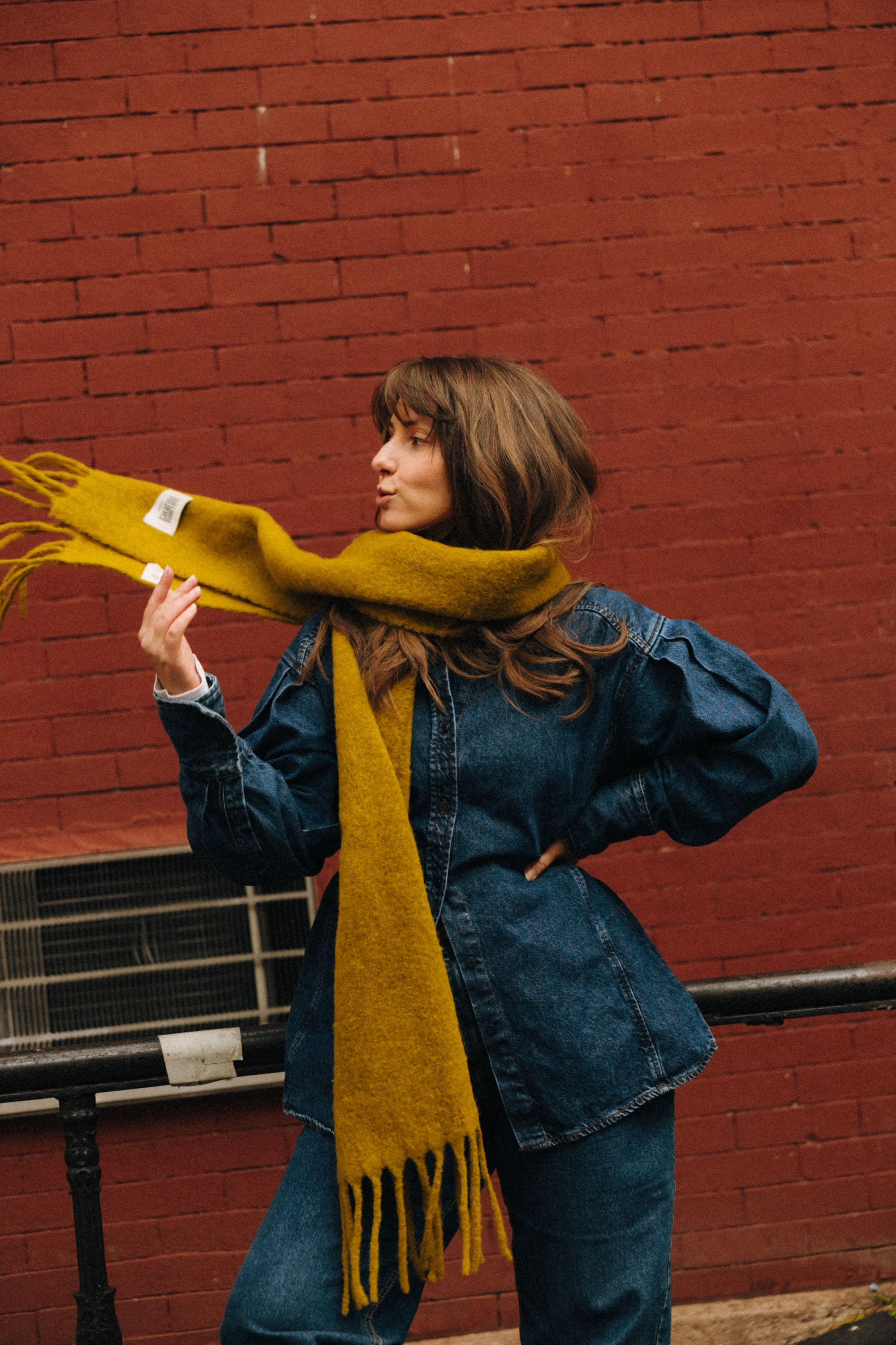 Szalik Alpaka Lemonhaze