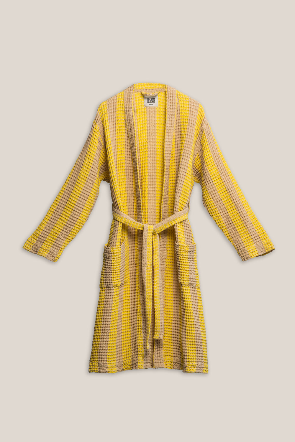 Szlafrok w paski Sunshine Yellow