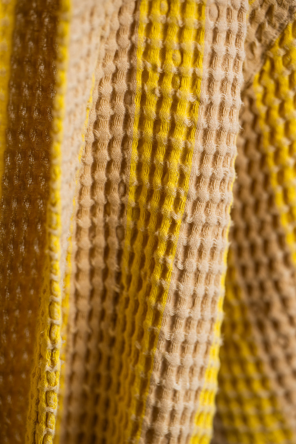 Szlafrok w paski Sunshine Yellow