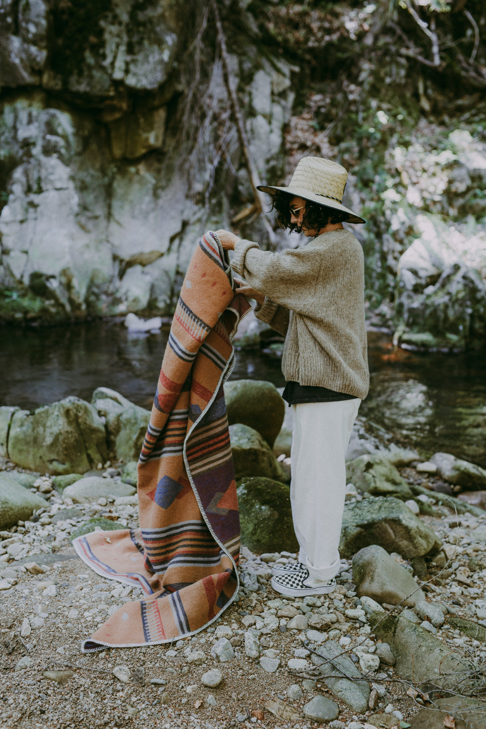 Peru Wool Blanket Brown