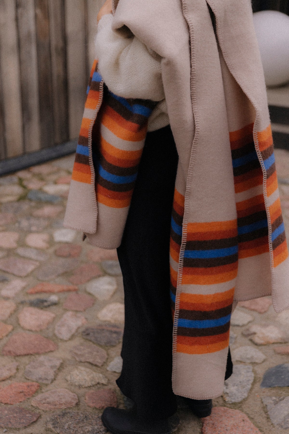 Koc wełniany Love Stripe