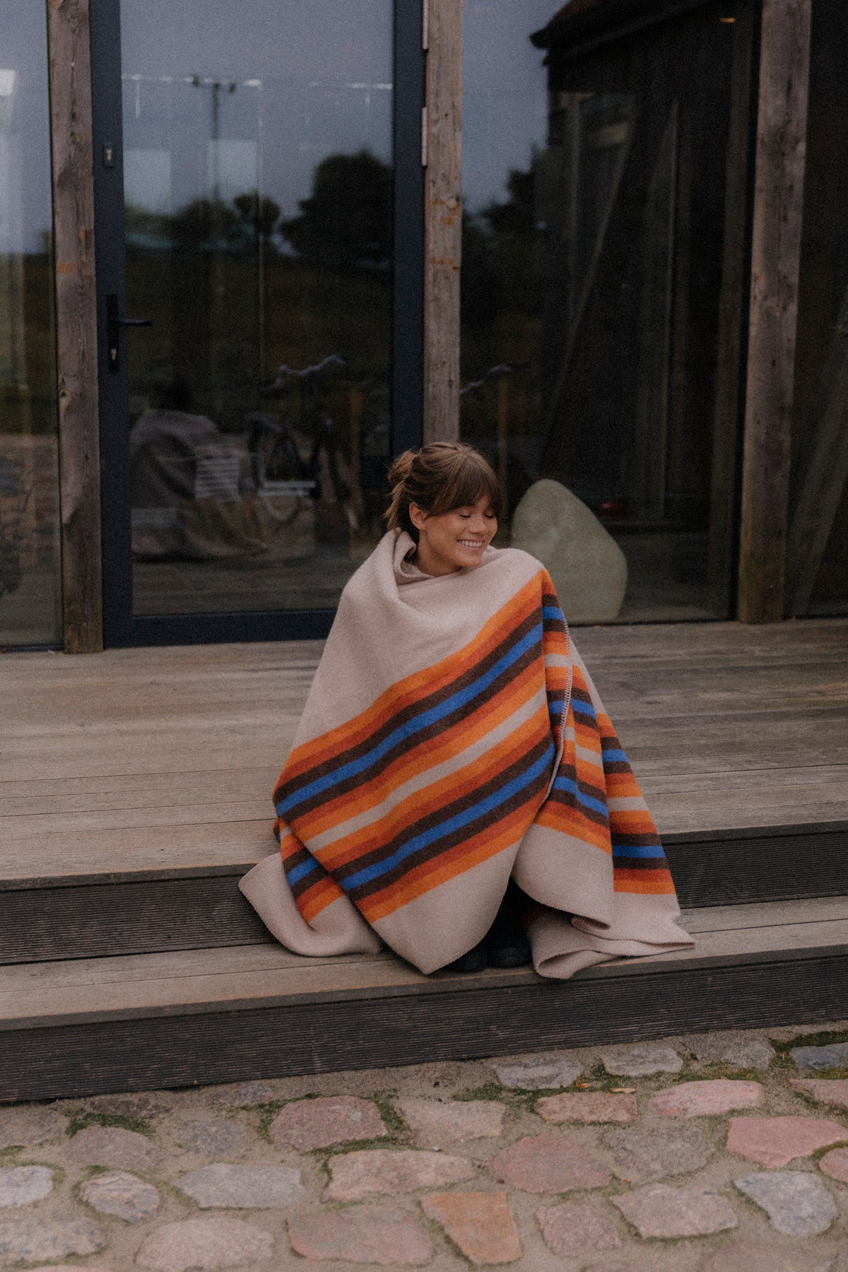 Koc wełniany Love Stripe