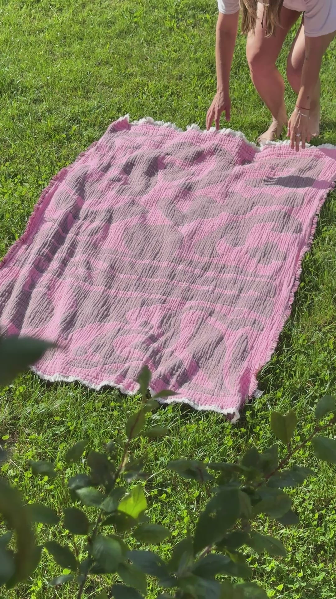 Beach blanket Sunset Pink