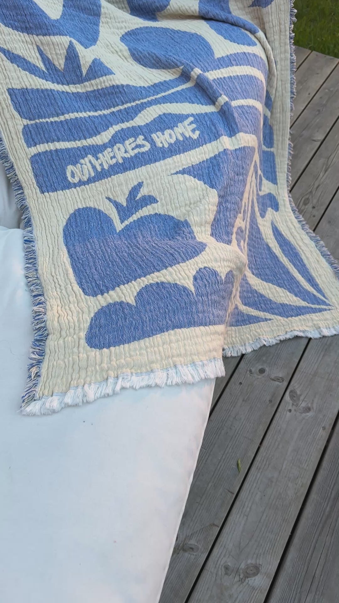 Beach blanket Sunset Blue