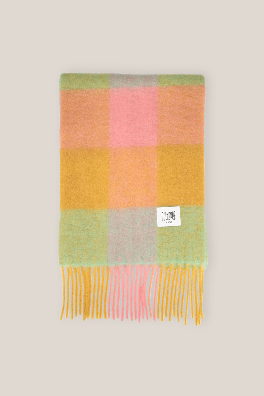 Szalik w kratę Alpaka Multicolor