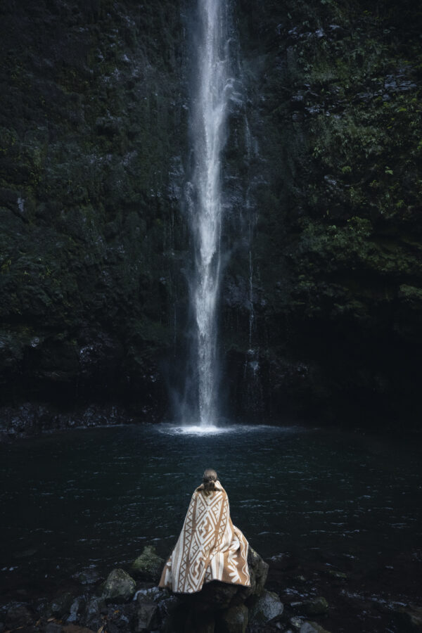 Koc wełniany wodospad Madera